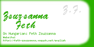 zsuzsanna feth business card